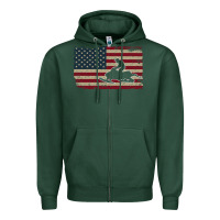 Sports Green Snowmobile USA Flag Snow Sled Patriotic Snowmobiling Gift Zipper Hoodie - longCreatives