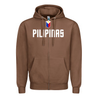Chestnut Pilipinas Basketball Wear, Gilas Philippines Casual Wear Zipper Hoodie - longCreatives