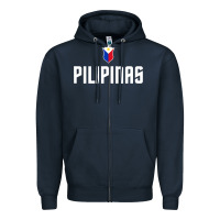 Navy Pilipinas Basketball Wear, Gilas Philippines Casual Wear Zipper Hoodie - longCreatives