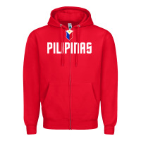 Red Pilipinas Basketball Wear, Gilas Philippines Casual Wear Zipper Hoodie - longCreatives