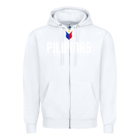White Pilipinas Basketball Wear, Gilas Philippines Casual Wear Zipper Hoodie - longCreatives