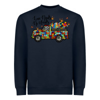 Navy love needs no words Heavyweight Sweatshirt - RacoonDesign