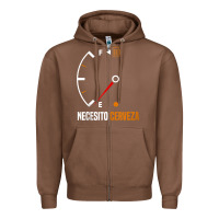 Chestnut Mexican beer necesito cerveza cool & funny sayings Zipper Hoodie - longCreatives