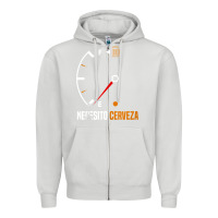 Dove Grey Mexican beer necesito cerveza cool & funny sayings Zipper Hoodie - longCreatives