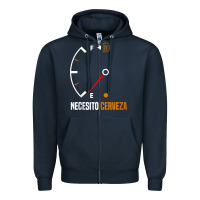 Navy Mexican beer necesito cerveza cool & funny sayings Zipper Hoodie - longCreatives
