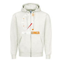 Oatmeal Heather Mexican beer necesito cerveza cool & funny sayings Zipper Hoodie - longCreatives
