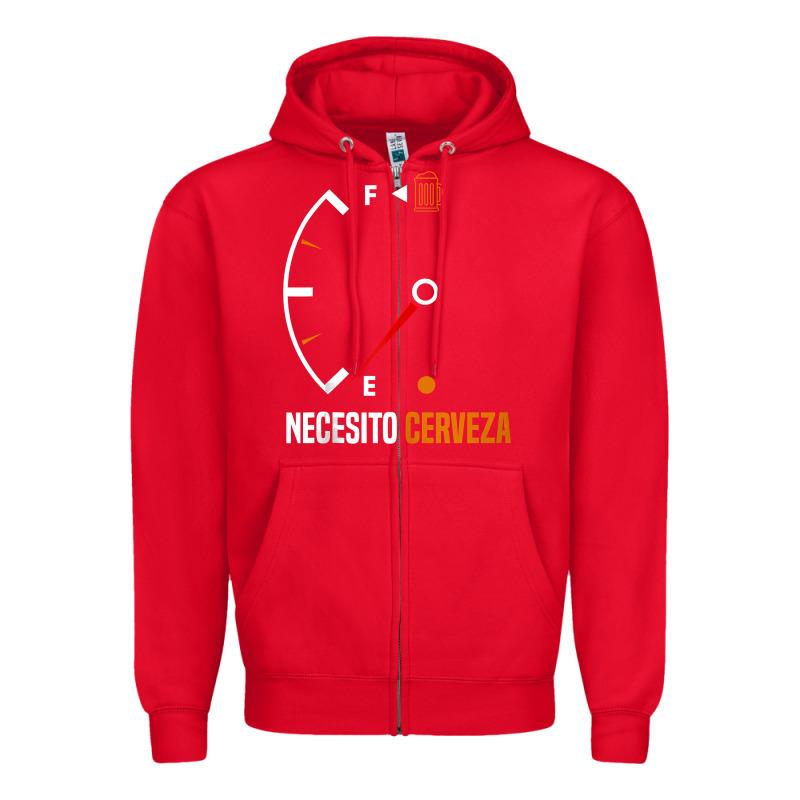 Mexican Beer Necesito Cerveza Cool & Funny Sayings Zipper Hoodie by longCreatives | Teevron