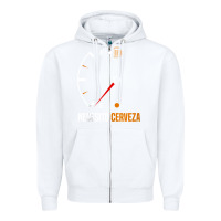 White Mexican beer necesito cerveza cool & funny sayings Zipper Hoodie - longCreatives