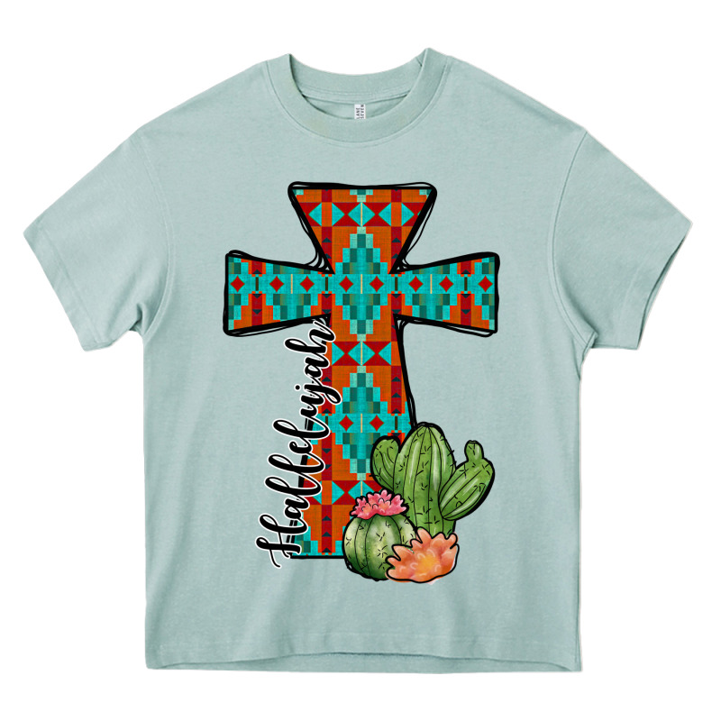 Aztec Cactus Cross Heavy Core Tee by JahusDesignShop | Teevron