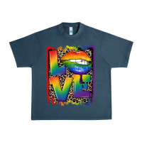 Midnight Navy Love pride Urban Heavy Tee - CowGirlArtShop