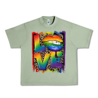 Oil Green Love pride Urban Heavy Tee - CowGirlArtShop