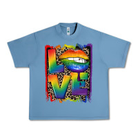 Pebble Blue Love pride Urban Heavy Tee - CowGirlArtShop