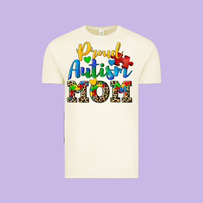 Proud Autism Mom Vintage Tee Designed By Cowgirlartshop