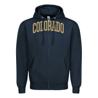 Navy Colorado   Colorado Sports CollegeStyle T CO Zipper Hoodie - longCreatives