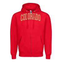 Red Colorado   Colorado Sports CollegeStyle T CO Zipper Hoodie - longCreatives