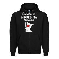 Black Someone In Minnesota Loves Me  Minnesota  MN Zipper Hoodie - longCreatives