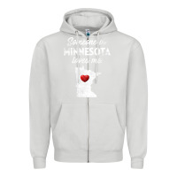 Dove Grey Someone In Minnesota Loves Me  Minnesota  MN Zipper Hoodie - longCreatives