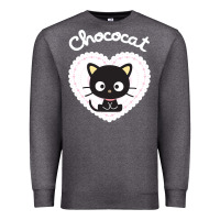 Charcoal Heather Chococat Sweet Valentine Premium Sweatshirt - longCreatives