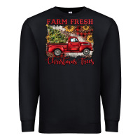 Black farm fresh christmas trees Premium Sweatshirt - BarkalooDesign