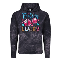 Cloud Black feeling lucky valentine's day olivia Vintage Hoodie - OliviaCreatesArt
