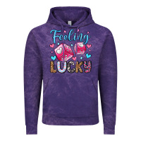 Cloud Purple feeling lucky valentine's day olivia Vintage Hoodie - OliviaCreatesArt