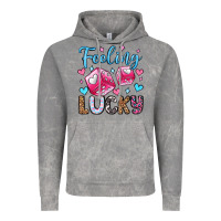 Cloud Rock feeling lucky valentine's day olivia Vintage Hoodie - OliviaCreatesArt