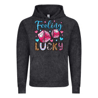 Vintage Black feeling lucky valentine's day olivia Vintage Hoodie - OliviaCreatesArt