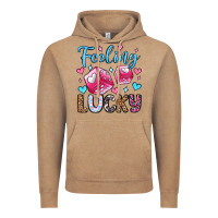 Feeling Lucky Valentine's Day Olivia Vintage Hoodie | Teevron