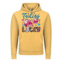 Vintage Mustard feeling lucky valentine's day olivia Vintage Hoodie - OliviaCreatesArt