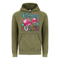 Vintage Olive feeling lucky valentine's day olivia Vintage Hoodie - OliviaCreatesArt