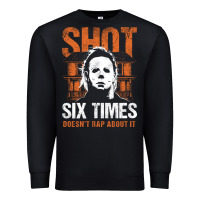 Black halloween shot 6 times t shirt Premium Sweatshirt - longCreatives