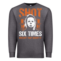 Charcoal Heather halloween shot 6 times t shirt Premium Sweatshirt - longCreatives