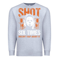 Heather Grey halloween shot 6 times t shirt Premium Sweatshirt - longCreatives