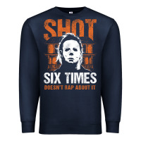 Navy halloween shot 6 times t shirt Premium Sweatshirt - longCreatives