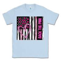 Dusty Blue back the pink Classic Tee - TumblerDesignByShophia