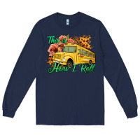 Navy This is How I Roll Woman Bus Driver Long Sleeve Tee - Jasminsmagicworld