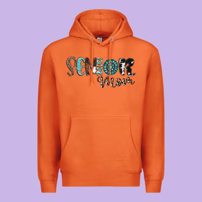 Senior Mom Premium Hoodie Designed By Cowhidedigitalart