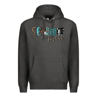 Charcoal Heather senior mom Premium Hoodie - CowhideDigitalArt