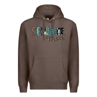 Coffee senior mom Premium Hoodie - CowhideDigitalArt