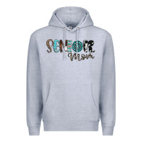 Heather Grey senior mom Premium Hoodie - CowhideDigitalArt