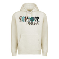 Oatmeal Heather senior mom Premium Hoodie - CowhideDigitalArt