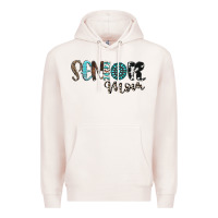 Pale Pink senior mom Premium Hoodie - CowhideDigitalArt