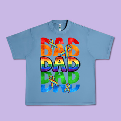 Dad Dad Dad Pride Urban Heavy Tee Designed By Cowgirlartshop