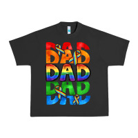 Pigment Black Dad dad dad pride Urban Heavy Tee - CowGirlArtShop