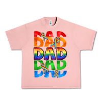 Salmon Dad dad dad pride Urban Heavy Tee - CowGirlArtShop