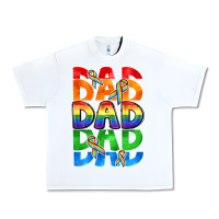 White Dad dad dad pride Urban Heavy Tee - CowGirlArtShop