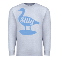 Heather Grey Silly Goose Funny Silly Goose Premium Sweatshirt - longCreatives