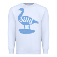 White Silly Goose Funny Silly Goose Premium Sweatshirt - longCreatives