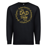 Black Mens One Dad to rule them all  father's day gift Premium Sweatshirt - longCreatives
