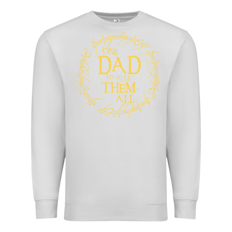 Mens One Dad To Rule Them All  Father's Day Gift Premium Sweatshirt by longCreatives | Teevron